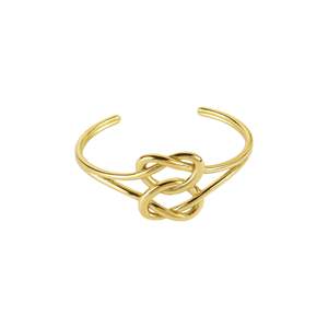 Fashion Cuff <b>Bracelet</b> 316L Stainless Steel PVD Gold Plating Sustainable Resistant Design - Product Image 1
