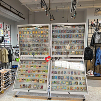 Présentoir de cartes à collectionner repositionnable en métal et acrylique, moderne et écologique, pour la vente au détail et la vente en gros