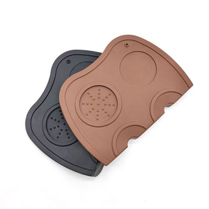 Alfombrilla de manipulación de café de silicona de doble ranura portátil, soporte de manipulación de Espresso antideslizante, almohadilla de presión de frijol duradera para baristas - Product Image 6