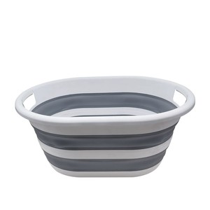 Hot Sale PP Material Foldable 3-in-1 Multi-functional Home &amp; Outdoor Use <strong>White</strong> Modern <strong>Washing</strong> Basin Storage <strong>Basket</strong> - Product Image 6