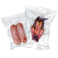 Sachet sous vide pour chambre PA PE thermoscellé sac d'emballage sous vide lisse plat en plastique transparent pour aliments surgelés pour viande fraîche