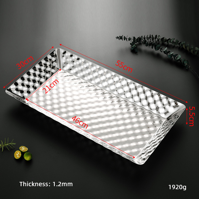 55*30*5.5 CM Rectangular silver
