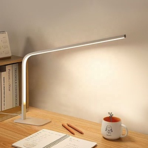 Lampe de table LED mince en métal alimentée par USB, sans scintillement, pour la lecture sur bureau, la maison, la salle d'étude, le bureau, l'éclairage de travail - Product Image 6