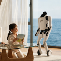 Robot humanoïde transformable pour l'éducation, le divertissement, le compagnonnage et la photographie mobile T1