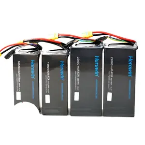 Herewin Zachte Lipo Batterij 22.2V 16000Mah 12S Burst 20c Grote Belasting Multirotor Drone Batterij Voor Landbouw Met Xt 90S As150u