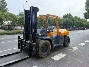 Venta caliente TCM 100 Carretilla elevadora diésel multifuncional de 10 toneladas Precio bajo usado de alto estándar a la venta Hecho en Japón con caja de cambios central - Product Image 2