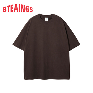 Camiseta de algodón transpirable y anti-ultravioleta para hombre, estilo streetwear, color tierra, manga corta, lisa, 275g, nueva colección 2026 EXISTANCE - Product Image 5