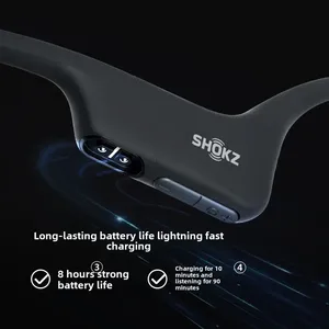 Écouteurs SHOKZ <span class=keywords><strong>OpenRun</strong></span> Air S803 pour les coureurs, étanches, charge rapide, LED, sans fil, conduction osseuse, Bluetooth, non intra-auriculaires - Product Image 5