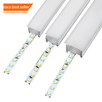 Profilé en silicone flexible carré pour bande LED, étanche, diffuseur de lumière néon en caoutchouc, montage en surface pour bande LED
