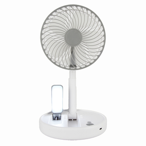 Xách tay có thể sạc lại máy tính để bàn fan với điện trang trí chức năng và đèn bàn cho mùa hè nóng năng lượng mặt trời sạc - Product Image 3