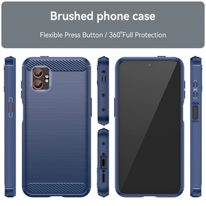 Coque de téléphone en TPU souple brossé Texture en fibre de carbone Housse antichoc pour Samsung Galaxy Xcover7 <span class=keywords><strong>Pro</strong></span>/7/6 <span class=keywords><strong>Pro</strong></span> - Product Image 2