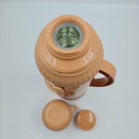 Bouteille isotherme en plastique réutilisable et écologique, avec revêtement anti-corrosion, 2,0 L, isolation thermique 12-24 heures, couvercle avec poignée pour le bureau