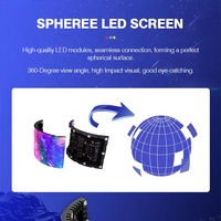 Pantalla de publicidad de bola flexible de Interior de desplazamiento de forma suave comercial Pantalla LED esférica P2.5