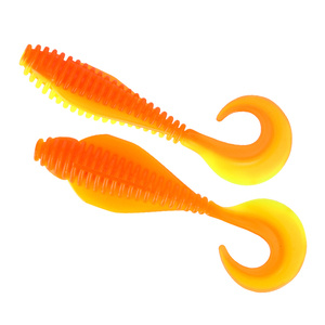 Esca per vermi artificiali da 6cm 8cm 10cm per esche per trote galleggianti d'acqua salata d'acqua dolce in PVC - Product Image 1