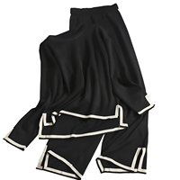 Chaud hiver dames vêtements en gros 2 pièces ensemble femmes pull pull costume à manches longues femmes pantalon et haut tricot femmes ensembles