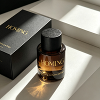 Botol Parfum Kosong Unik Hitam Mewah 100ml Botol Parfum Silinder Transparan Kaca Kosong Dengan Kotak