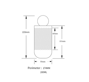 Emballage de Bouteilles Cosmétiques en <span class=keywords><strong>Plastique</strong></span> Premium pour Tonique avec Bouchon à Vis 200 ml, Bouteille de Lotion Blanche Transparente Givrée avec Capuchon en Forme de Boule - Product Image 5