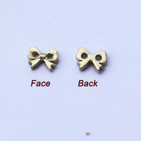 Boutons plats en alliage de zinc mini 5mm 8mm à 2 trous, maille dorée, rouge, rose, violette, pour vêtements de poupées BJD OB11, accessoires de couture DIY
