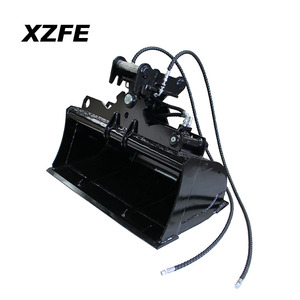 Attache pour mini-excavatrice MS01 en vente, godets hydrauliques rotatifs et inclinables - Product Image 2