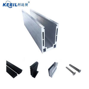 <span class=keywords><strong>Balustrade</strong></span> Main Courante Raccords En Aluminium Extrudé Profilé EN U Sans Cadre Système de <span class=keywords><strong>Balustrade</strong></span> En Verre De Prix En Chine - Product Image 1