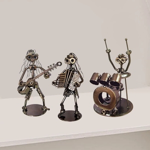 Kerajinan Logam Besi Grosir Dekorasi <span class=keywords><strong>Band</strong></span> Musik Kreatif Hadiah Musik Ornamen Dekorasi Rumah untuk Toko Musik Pajangan Toko Hadiah Premium - Product Image 2