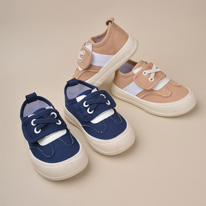 EDUBA Nouveauté Chaussures plates décontractées en <span class=keywords><strong>toile</strong></span> antidérapantes à enfiler pour enfants, baskets de sport pour garçons et filles - Product Image 4