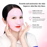 Masque Hydrogel Réparateur Profond au PDRN, ADN de Saumon, Bio-Collagène, Rétinol et Vitamine C, Effet Raffermissant, Éclaircissant et Hydratant, Marque Privée OEM Rose