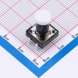 TSA12111-165B312CA-001E Tactile Switch Through hole-4P,11.7x11.5mm Switch Single Pole Single Throw Round Button 1.8N 11.7mm - Product Image 1