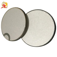 Diameter 10mm Ketebalan 2mm Bahan PZT 4 Cakram Keramik Piezoelektrik Pelat Keramik Piezo untuk Sensor Ultrasonik