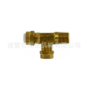 Xiangjia Machinery Brass Tee Fitting 14x18x14mm Internal Thread <b>Plug</b> In Connector For Various Industries - Product Image 3