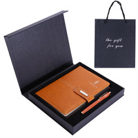 A5 Business Office Juego de cuadernos con hebilla magnética Funda de cuero PU con bolígrafo de metal para regalar