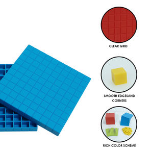 Bloques de Matemáticas Base Diez, Bloques de Introducción a la Cantidad, Juguetes Matemáticos de Plástico, Juego de Bloques Decimales - Product Image 5