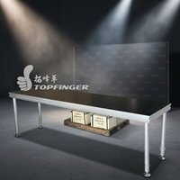 Table de DJ TFR Design et en promotion avec kit de pieds - 2*8 pieds avec plateau antidérapant en bouleau, résistant au soleil et à l'eau