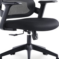 Chaise de bureau ergonomique réglable JOHOOFURNITURE avec appuie-tête réglable, matériau PP, coussin épais - Direct usine
