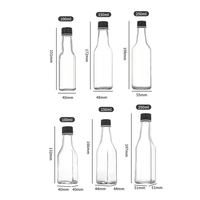 Emballage vide pour sauce chili douce 5oz 8oz 90ml 150ml 250ml, Bouteille hermétique Woozy pour sauce, Bouteilles en verre pour sauce piquante pour la cuisine