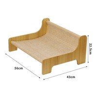 Lit-griffoir tout-en-un pour chat, résistant à l'usure, sans perte de fibres, grande taille, anti-rayures, multifonctionnel, canapé-griffoir pour chat, anti-insectes
