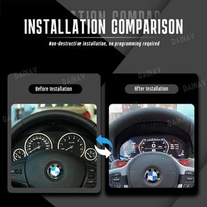 สำหรับ BMW ซีรีส์ 3 ซีรีส์ GT ซีรีส์ 4 ระบบ NBT F30 ปี 2013-2019 จอ LCD ขนาด 12.3 นิ้ว สำหรับแผงหน้าปัดรถยนต์ แสดงผลความเร็ว - Product Image 2