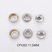 Boutons-pression métalliques à trois ou quatre parties pour vêtements, accessoires de fixation