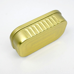 Boîte en métal décorative créative en forme de boîte de conserve de sardines vide, avec clip en forme de trèfle, pour rangement de bijoux - Product Image 2