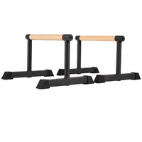 Support de pompes parallèles en bois de hêtre et acier de haute qualité, durable, capacité 300 kg, pour les exercices de stand-up et usage domestique