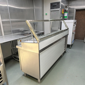 Table de préparation de salades réfrigérée et <span class=keywords><strong>comptoir</strong></span> de bar en acier inoxydable 304 de qualité commerciale avec refroidissement par ventilateur et compresseur pour restaurants - Product Image 4