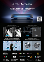 Projecteur intelligent Rc AWOL VISION Aetherion Pro 4K, 2600 lumens ISO, prend en charge la 3D HDR 10+, Google TV.