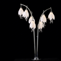 Décoration de scène de mariage avec fleurs de magnolia électro-plaquées, lumineuses, de couleur blanc laiteux, pour allée de mariage, lumières décoratives pour festivals.