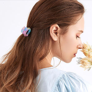 Mini pince à cheveux en acétate de mode coréenne pour femmes, simple, petite, en écaille de tortue, pinces à cheveux de type requin, queue de cheval, couleur bonbon, accessoires pour cheveux - Product Image 2