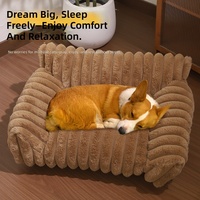 Coussin pour animaux de compagnie compressé sous vide, confortable et apaisant, disponible en plusieurs couleurs et tailles, lavable, pour chiens et chats