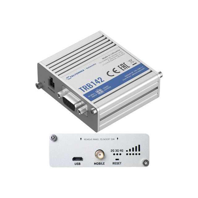 Teltonika TRB142 RS232 4G LTE Cat1 IoT Gateway with SMS Control FOTA VPN/IPsec Open WRT Software