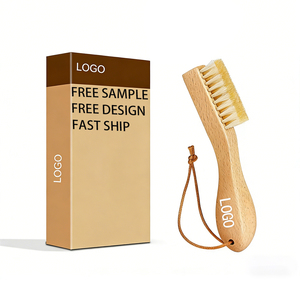 Customized Logo Natural Soft Bristle Wooden Scrub <b>Brushes</b> <b>Clothing</b> <b>Brush</b> for Removing Stubborn Stains on Fabrics Laundry Use - Product Image 1