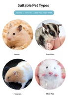 Vente en gros : Cage-villa portable multi-entrées pour hamster, en fer, plastique et acrylique, transparente, respirante, de luxe et moderne