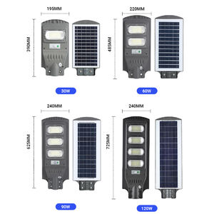 Lampu Jalan Tenaga Surya, Rumah ABS All In One 30W 60W 90W 120W dengan Sistem Energi Surya - Product Image 6