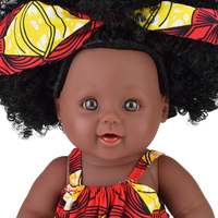 Usine Offre Spéciale Commerce Extérieur Direct Exclusivement Pour Fille Africaine Bébé Amour Poupée Africaine 12 Pouces
